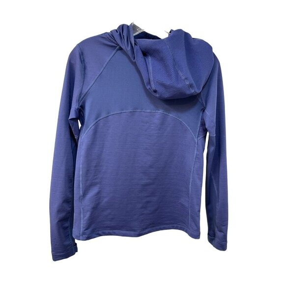 Nike Pro HyperWarm Hoodie 915287 508 Girls Size XL Blue Teal Swoosh Thumb Hole - Picture 5 of 7